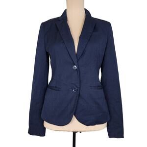 Navy Blue Merona Size 4 Blazer Suit Jacket